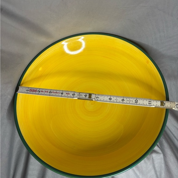 Vintage 2002 Yellow Ceramic Chili Pepper Serving Bowl